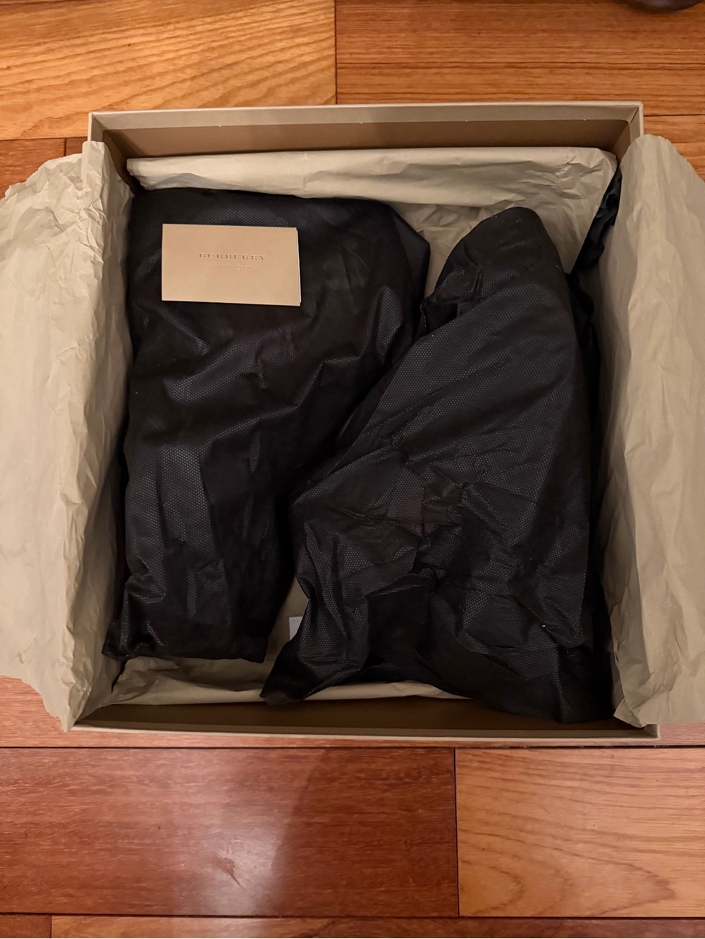 Burberry Black Leather Chelsea Boots with Signature Check Panels - Picture 8 of 8